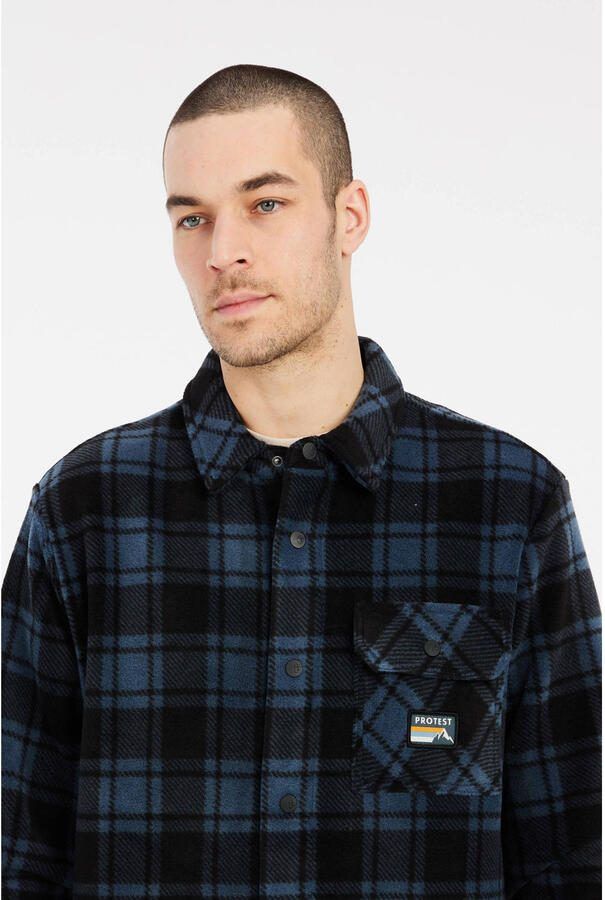 Protest geruit overshirt yale blue - Foto 2