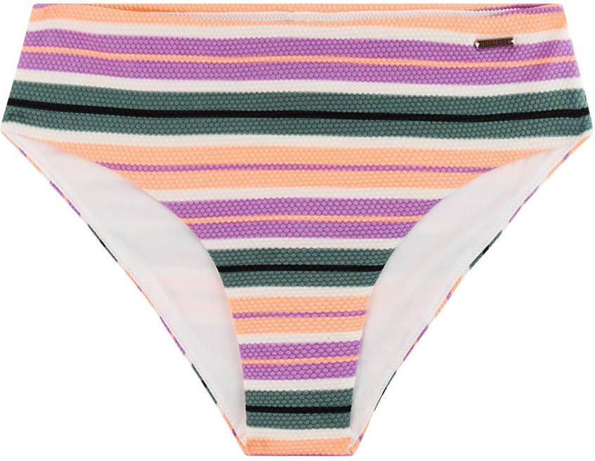 Protest high waist bikinibroekje MIXKIM roze groen wit