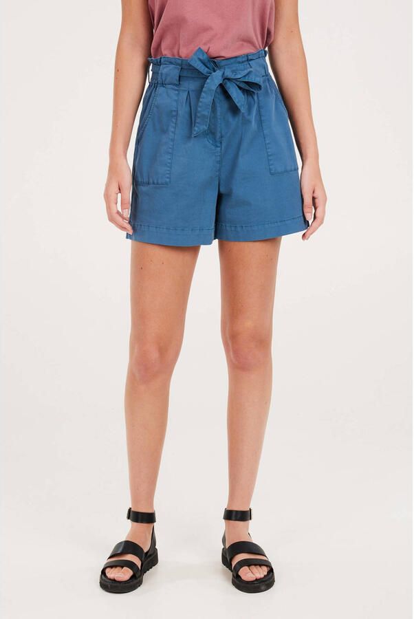Protest high waist loose fit short blauw - Foto 3