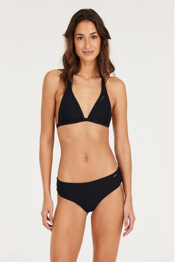 Protest hipster bikinibroekje MIXACTIONS met ribstructuur zwart - Foto 3