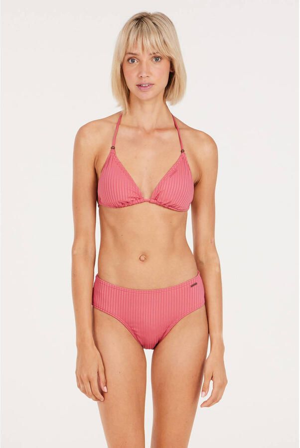 Protest hipster bikinibroekje MIXCELEBAS met ribstructuur roze