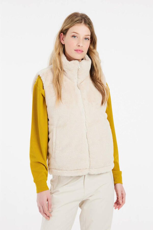 Protest imitatiebont bodywarmer ecru - Foto 2