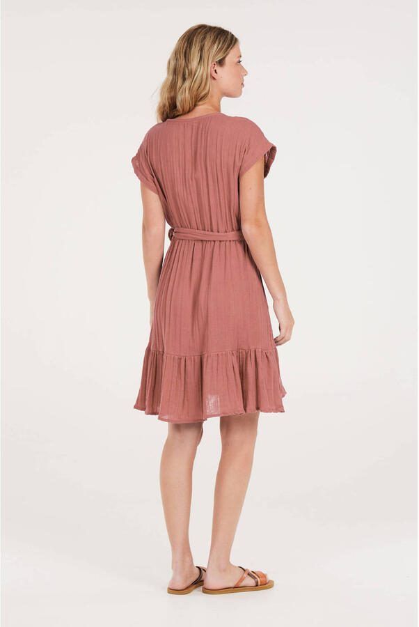 Protest midi jurk roze - Foto 3
