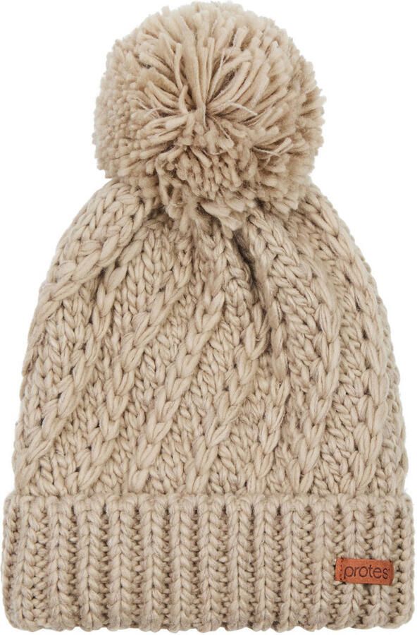 Protest pompon muts PRTPaisley beige