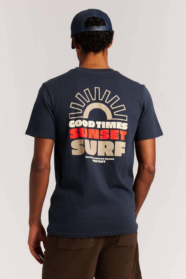 Protest regular T-shirt donkerblauw - Foto 3