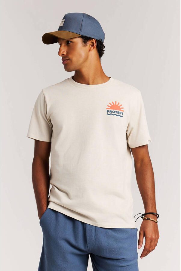 Protest regular T-shirt ecru