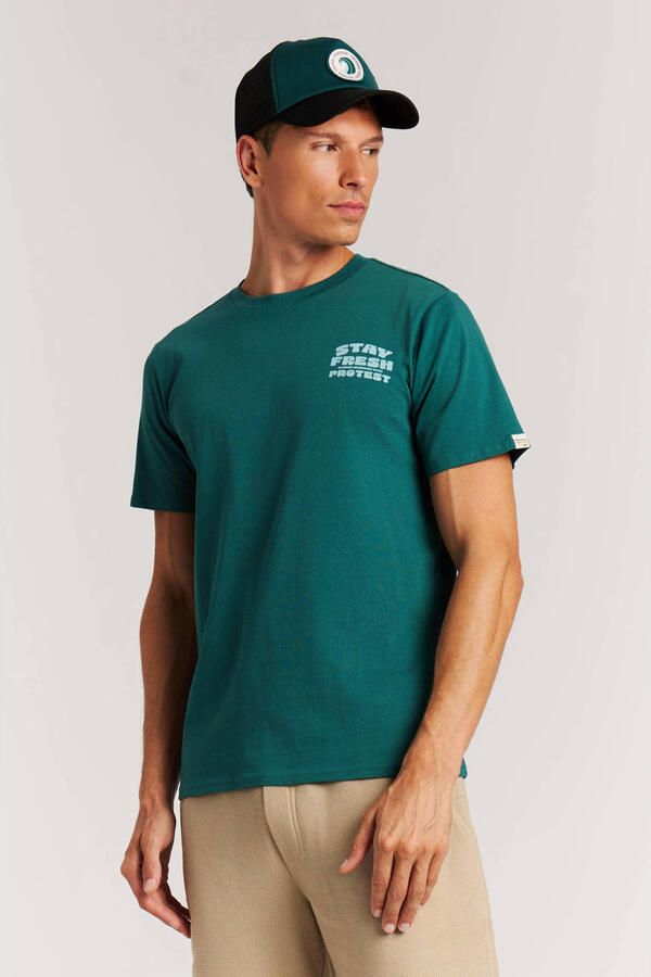 Protest regular T-shirt petrol