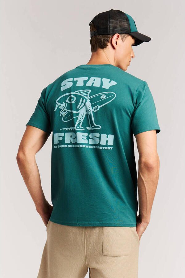 Protest regular T-shirt petrol - Foto 3
