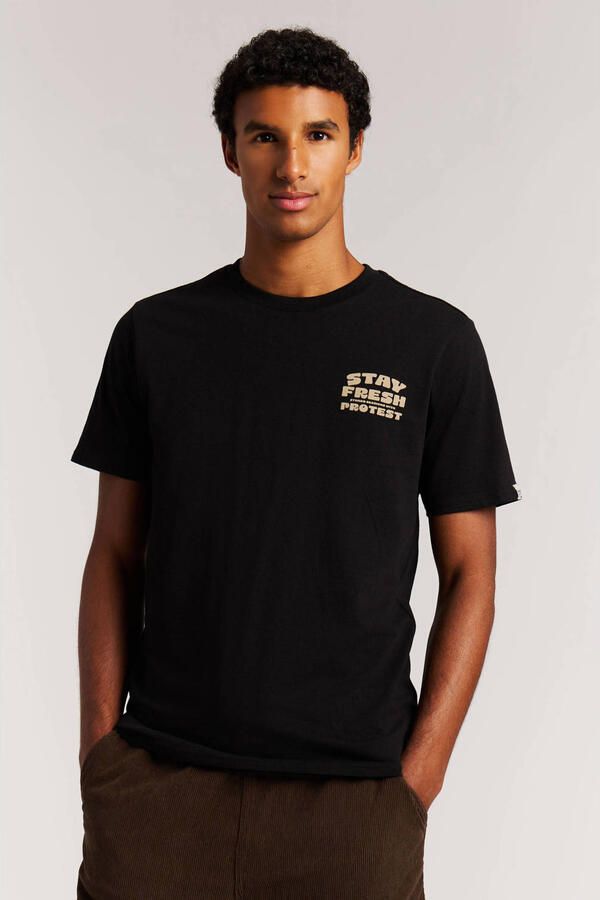 Protest regular T-shirt zwart