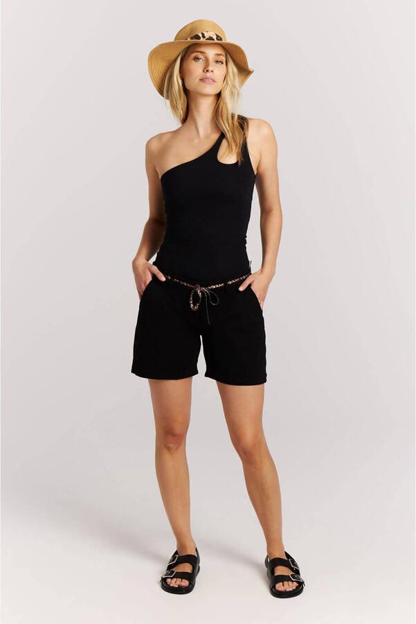Protest slim regular waist chino short zwart