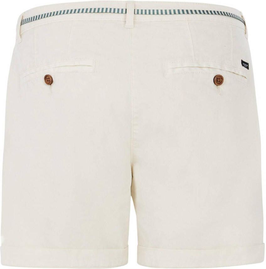 Protest straight regular waist casual short ecru