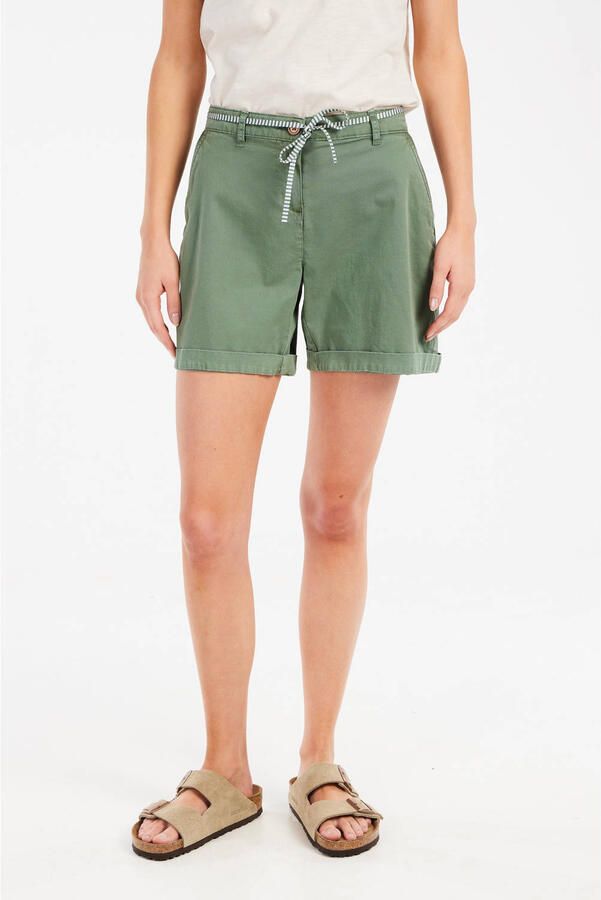 Protest straight regular waist casual short groen - Foto 3