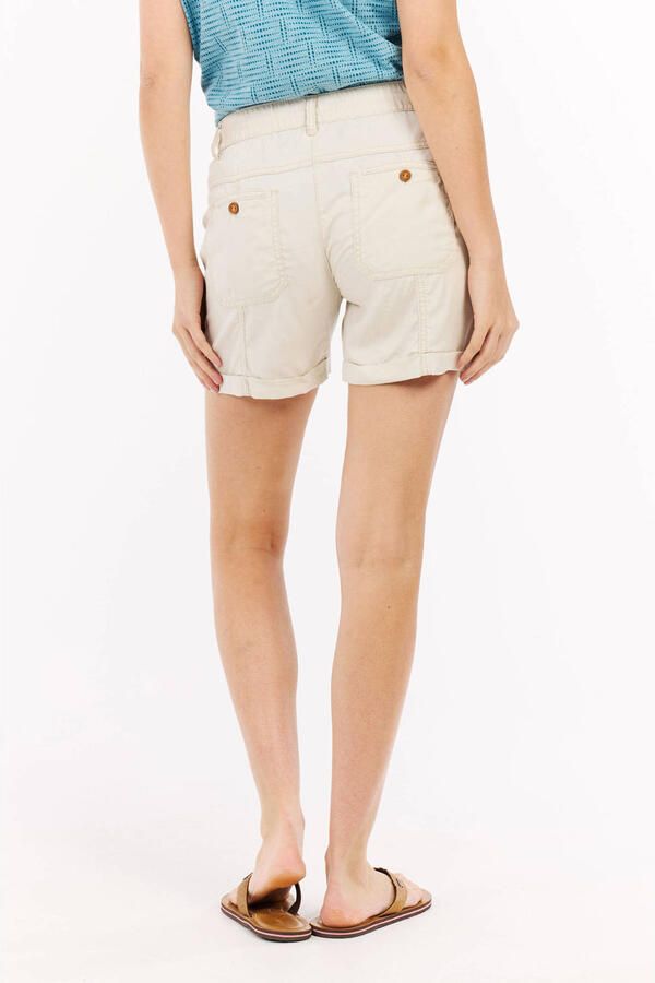 Protest straight regular waist casual short ecru
