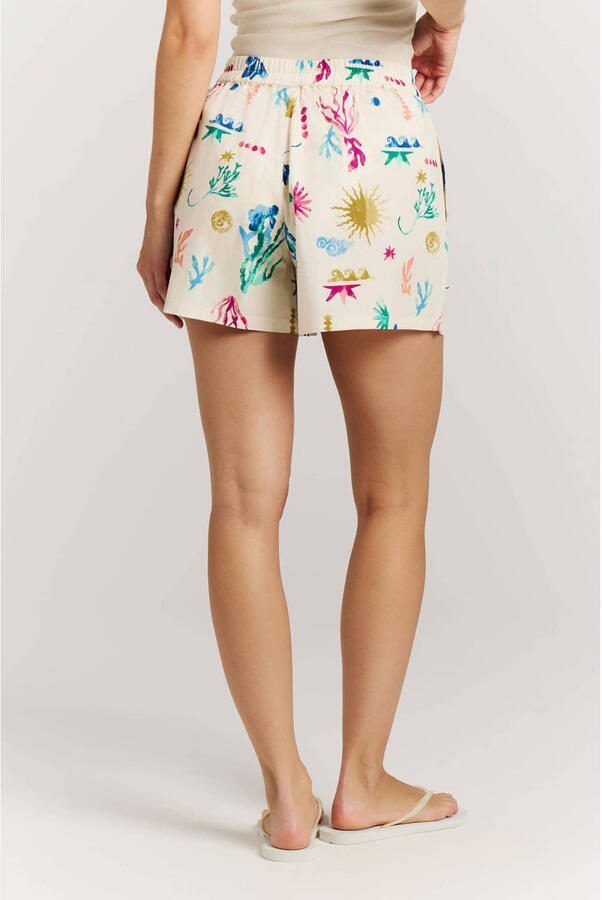 Protest straight regular waist strandshort ecru