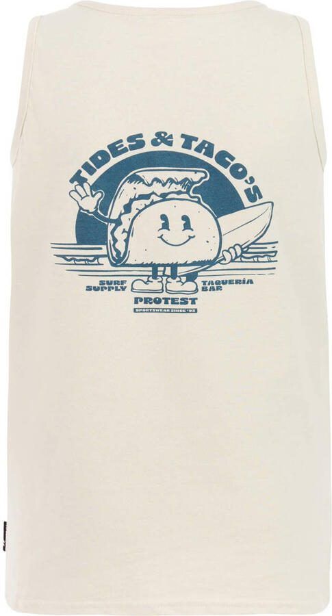 Protest T-shirt met backprint ecru - Foto 2