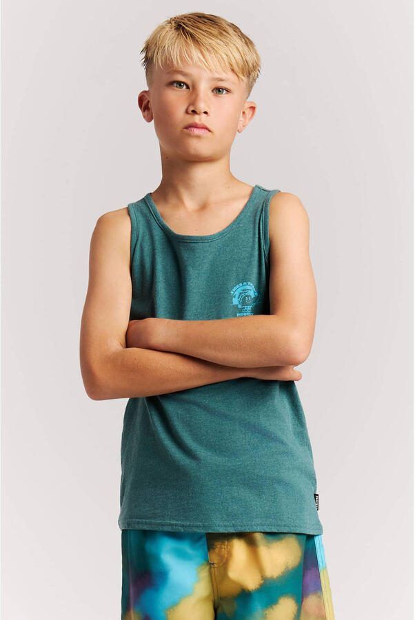 Protest T-shirt met backprint groen
