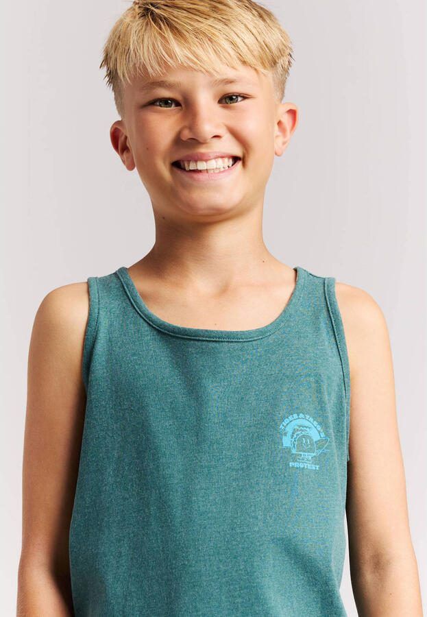 Protest T-shirt met backprint groen - Foto 2