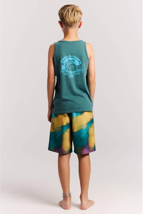 Protest T-shirt met backprint groen - Foto 3