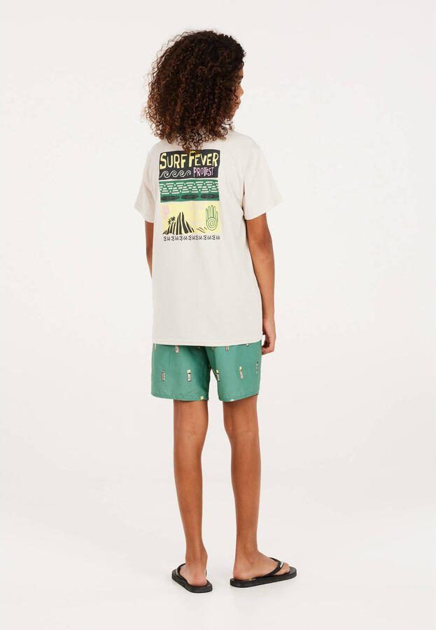 Protest T-shirt met printopdruk ecru Jongens Stretchkatoen Ronde hals Printopdruk 128 - Foto 2