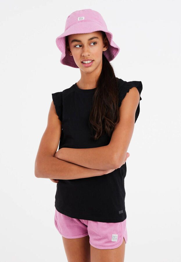 Protest T-shirt PRTCRIUS zwart Meisjes Katoen Ronde hals Effen 116