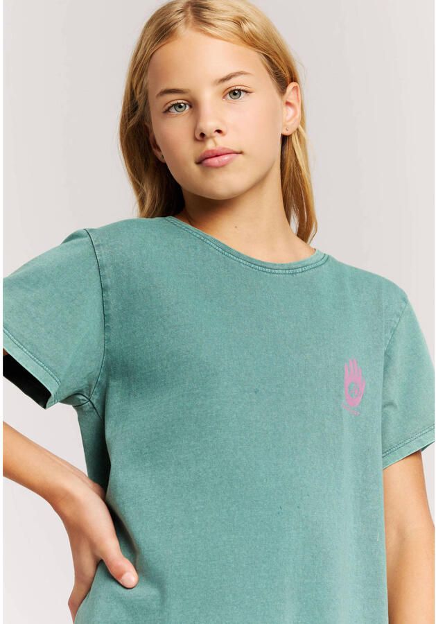 Protest T-shirtjurk met backprint groen
