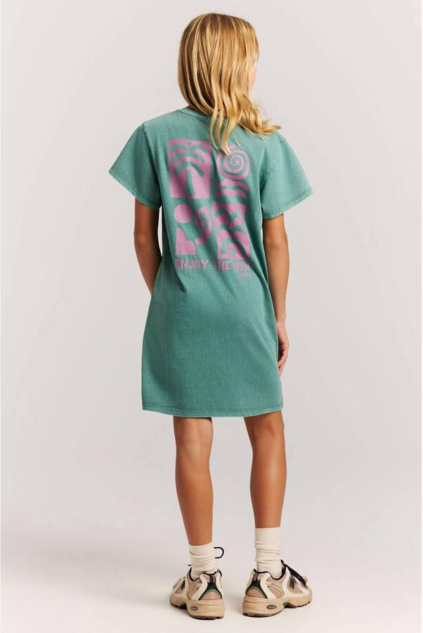 Protest T-shirtjurk met backprint groen - Foto 3
