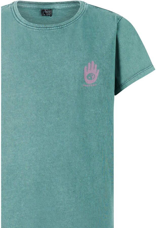 Protest T-shirtjurk met backprint groen - Foto 2
