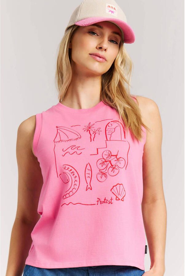 Protest top roze