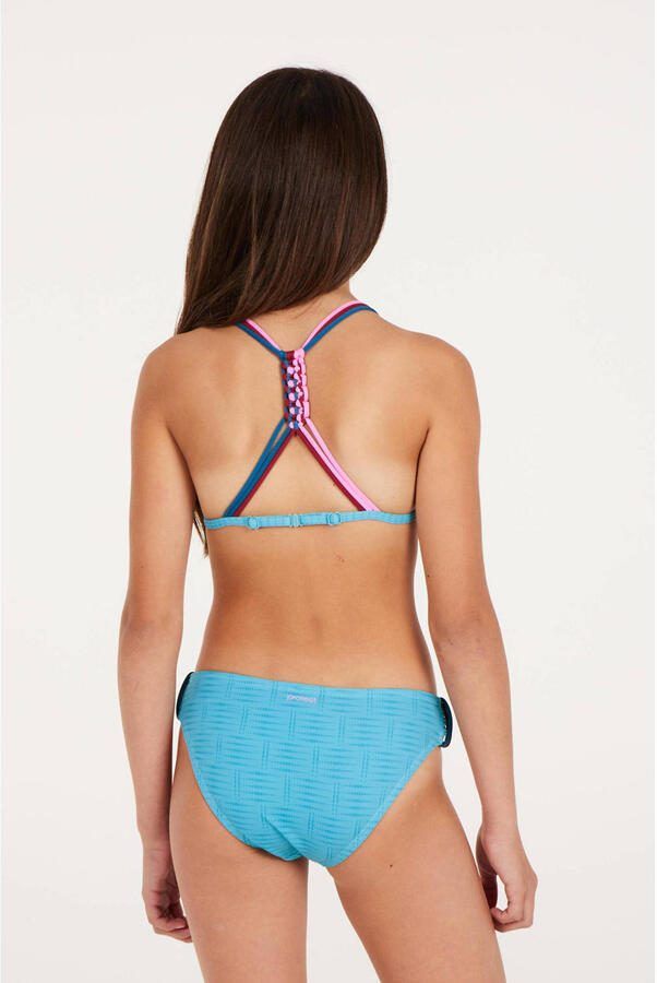 Protest triangel bikini PRTFIMKE JR lichtblauw Meisjes Polyester Streep 140 - Foto 2