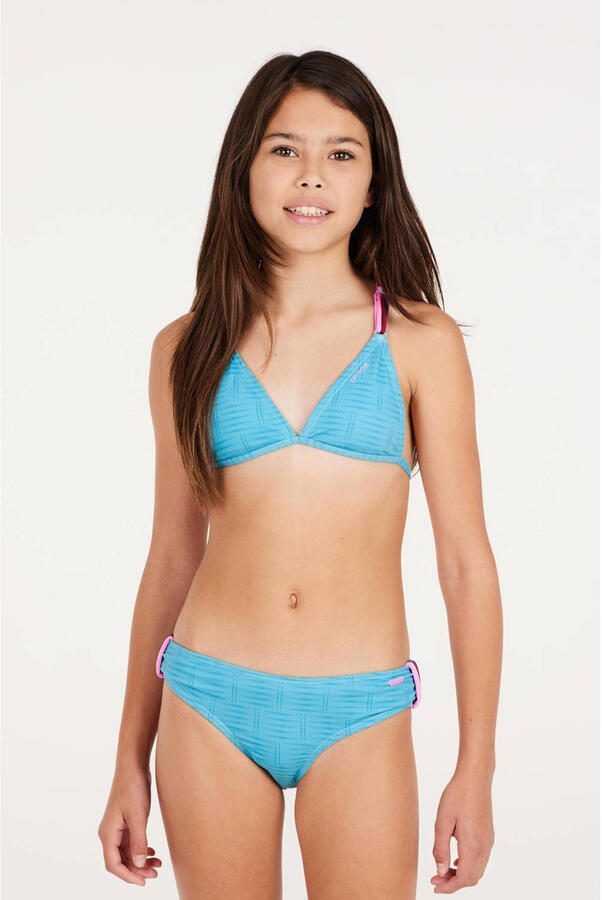 Protest triangel bikini PRTFIMKE JR lichtblauw Meisjes Polyester Streep 140 - Foto 3