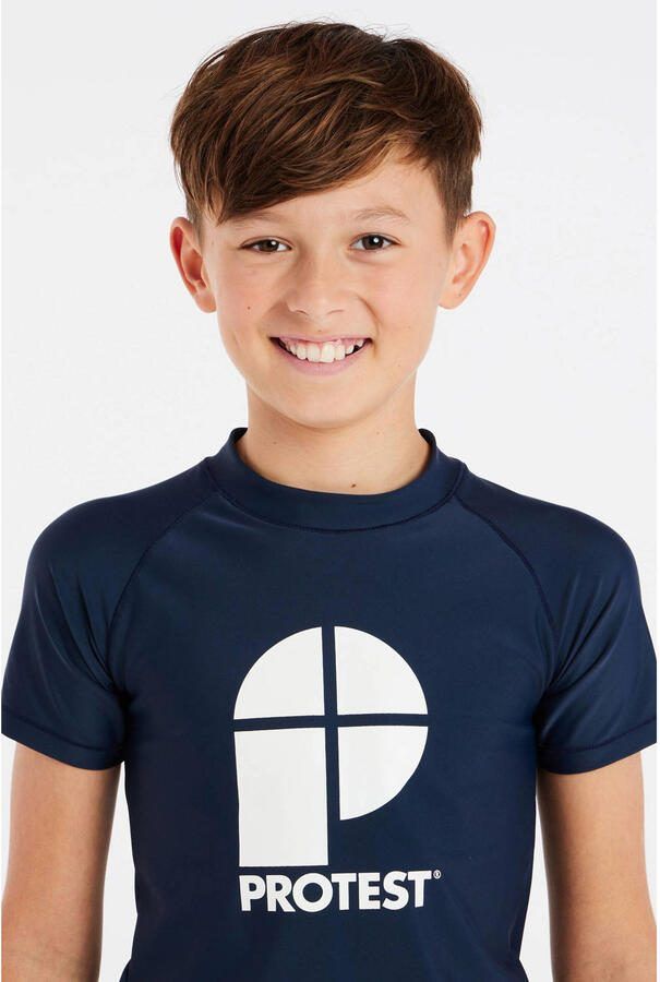Protest UV T-shirt PRTBERENTS JR donkerblauw - Foto 3