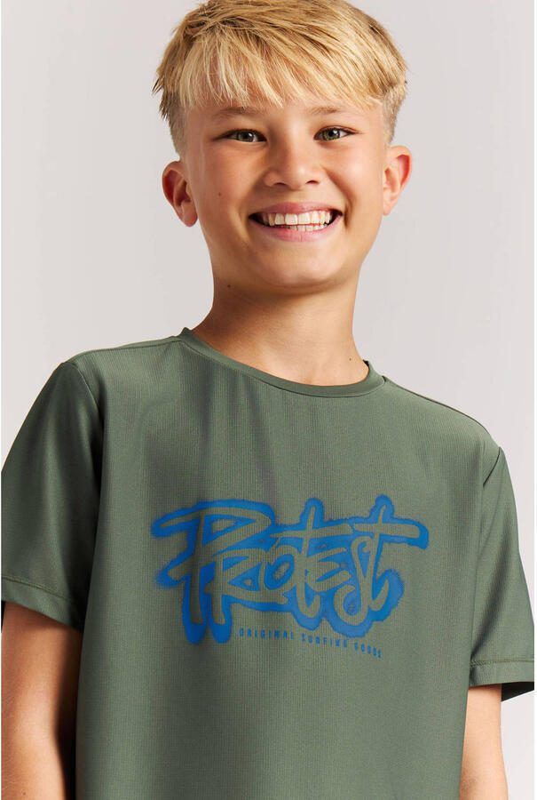 Protest UV T-shirt PRTCAPTAIN JR groen