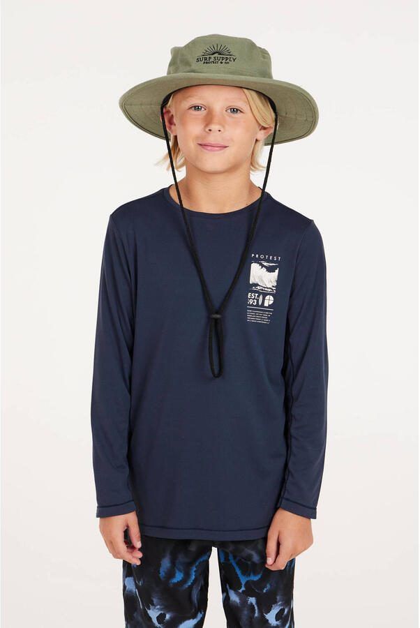 Protest UV T-shirt PRTHORN JR donkerblauw UV shirt Jongens Polyester Ronde hals 140 - Foto 3