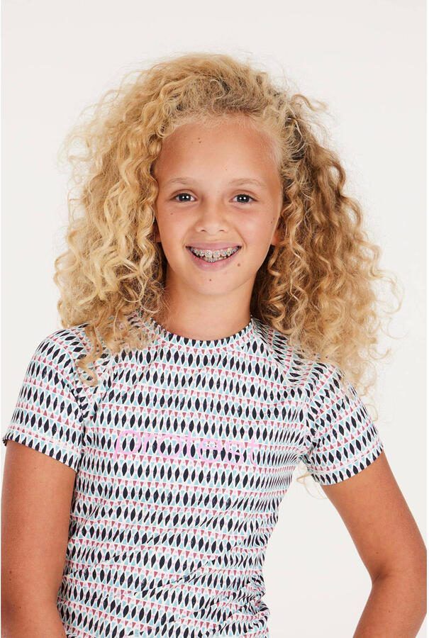 Protest UV T-shirt PRTICET JR blauw roze UV shirt Meisjes Polyester Ronde hals 128 - Foto 2