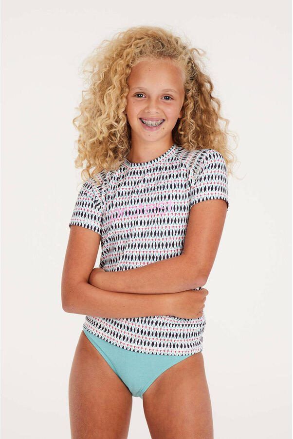 Protest UV T-shirt PRTICET JR blauw roze UV shirt Meisjes Polyester Ronde hals 128 - Foto 3