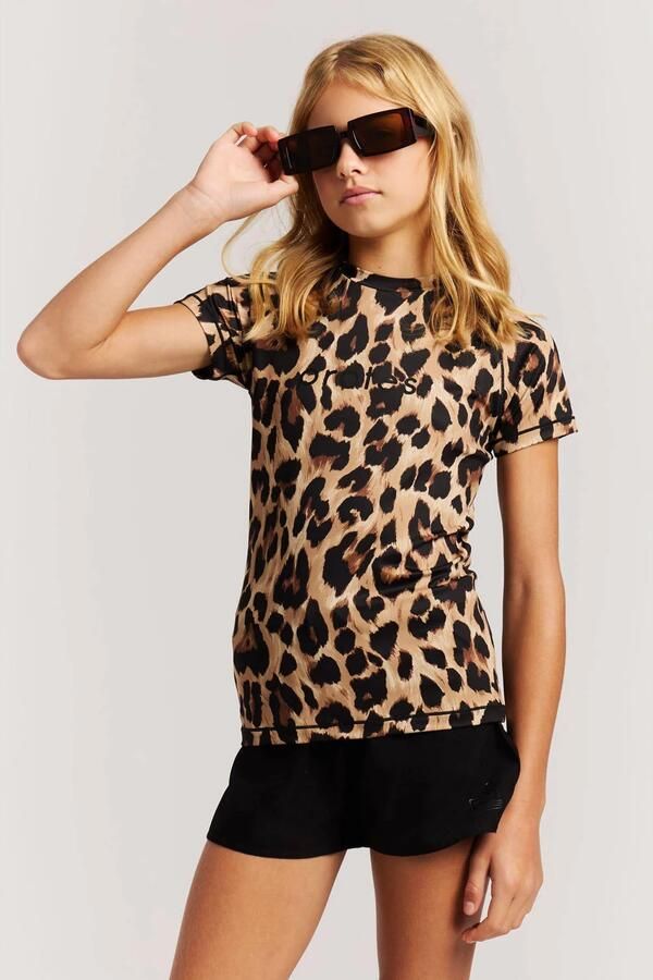 Protest UV T-shirt PRTSOHO JR beige bruin
