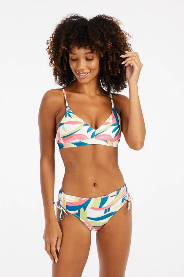 Protest voorgevormde beugel bikinitop MIXADAIRS wit roze blauw