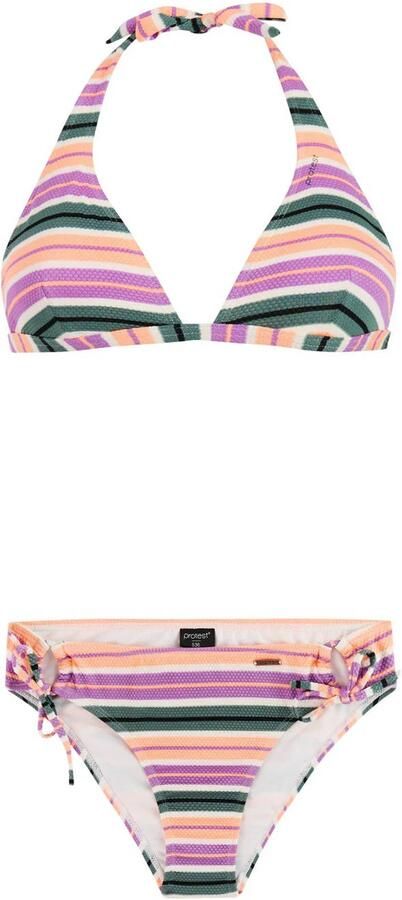 Protest voorgevormde halter bikini set PRTADMIRER roze groen wit