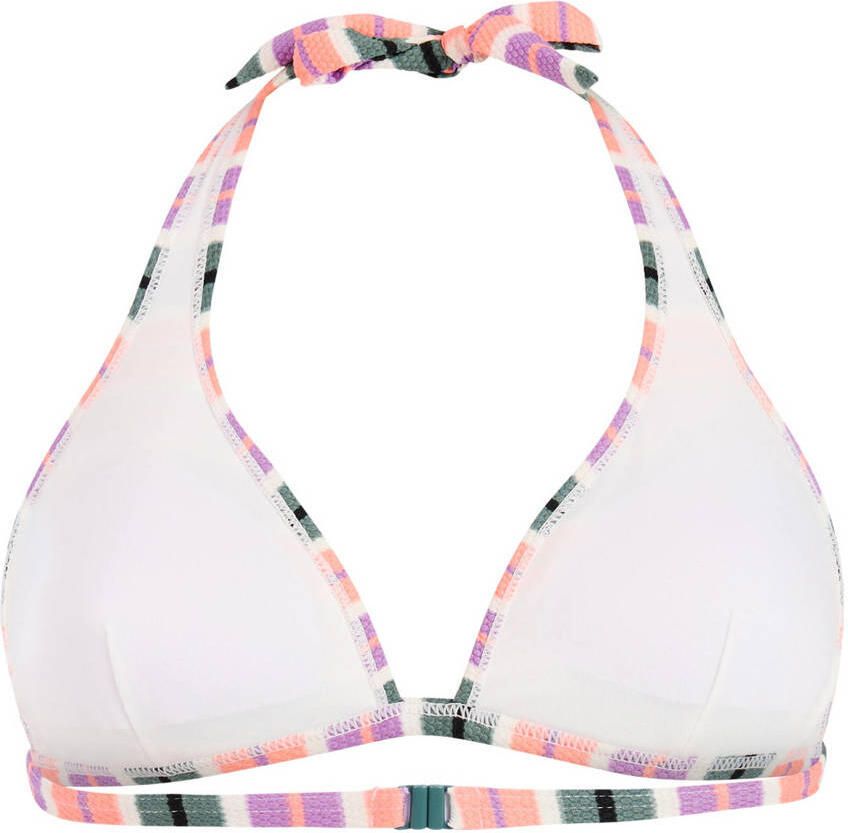 Protest voorgevormde halter bikinitop MIXJANEIRI roze groen wit - Foto 2