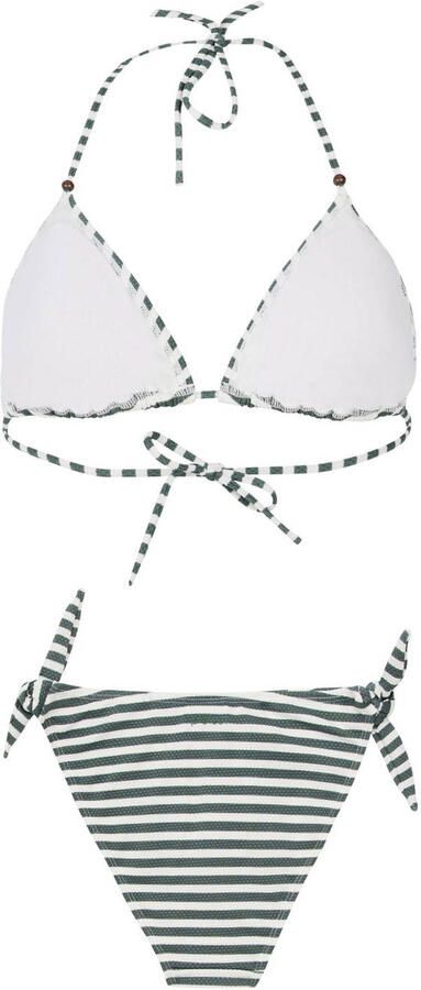 Protest voorgevormde triangel bikini PRTEVANS groen wit
