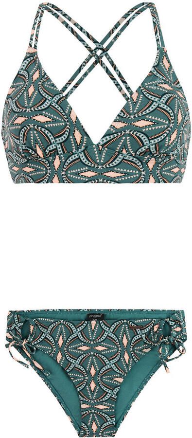 Protest voorgevormde triangel bikini set PRTGARDEN groen