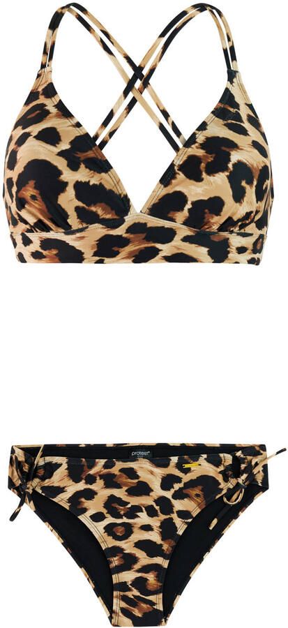 Protest voorgevormde triangel bikini set PRTSHALA beige bruin