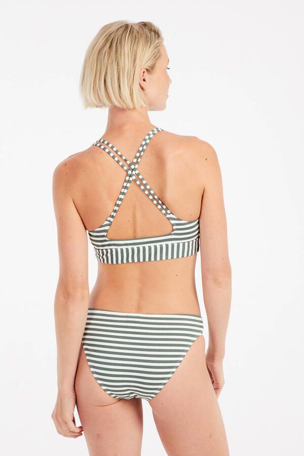 Protest voorgevormde triangel bikinitop MIXSUPEROL groen wit - Foto 2