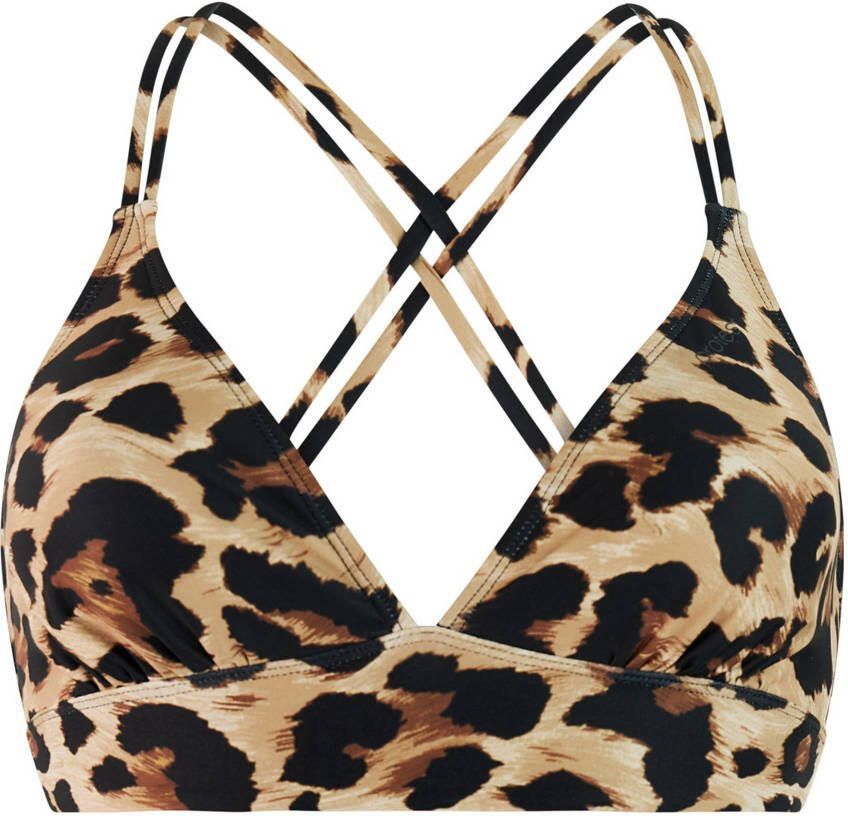 Protest voorgevormde triangel bikinitop MIXSUPERS beige bruin
