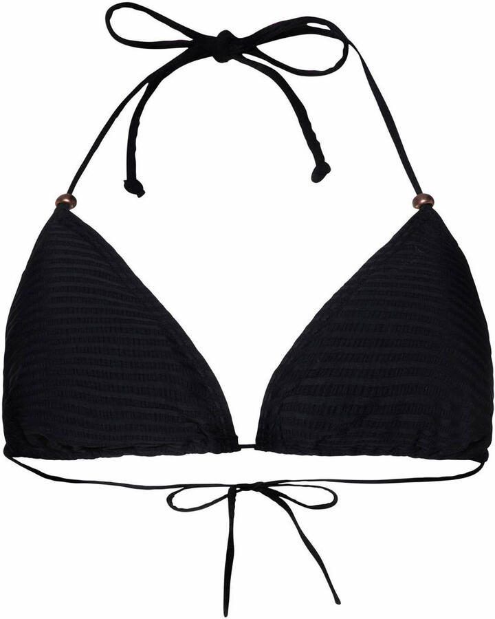 Protest voorgevormde triangel bikinitop MIXTIMARU met ribstructuur zwart - Foto 2