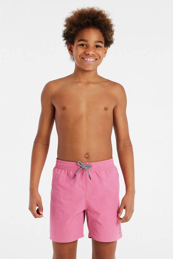 Protest zwemshort CULTURE JR roze Jongens Polyamide Effen 164
