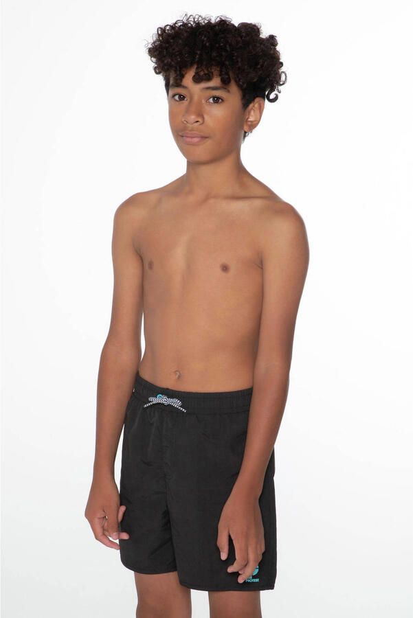 Protest zwemshort CULTURE JR zwart Jongens Polyamide Effen 164