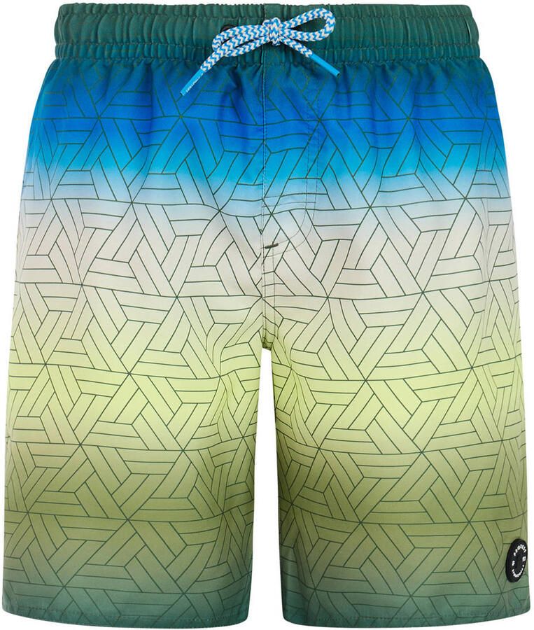 Protest zwemshort PRTCHOPPER JR groen blauw