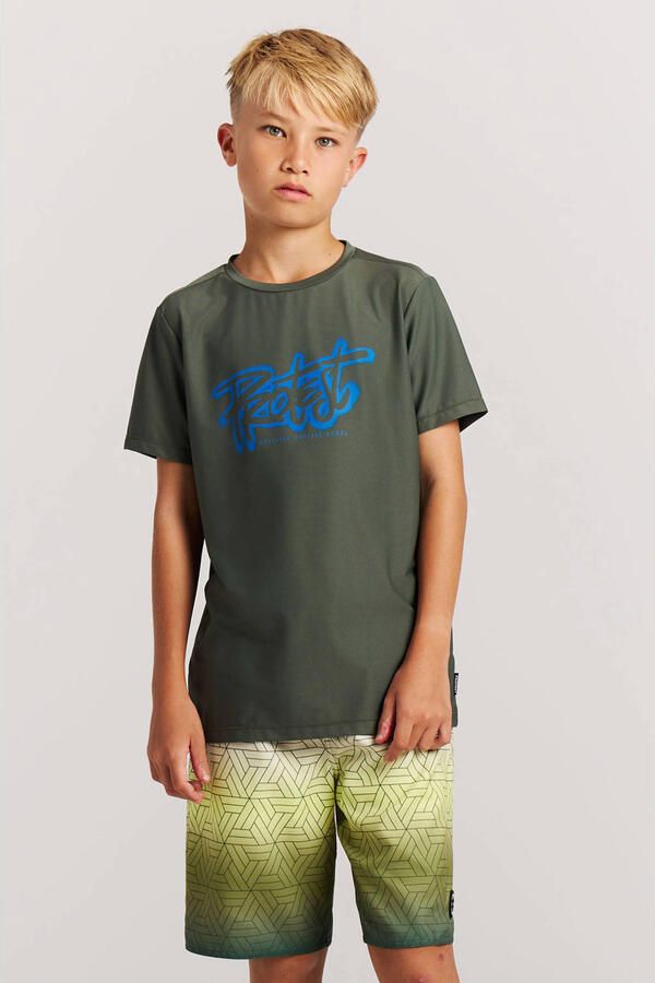 Protest zwemshort PRTCHOPPER JR groen blauw - Foto 3