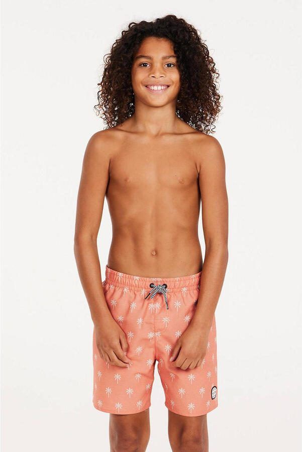 Protest zwemshort PRTFONZ JR donkerblauw Oranje Jongens Polyester All over print 104 - Foto 3